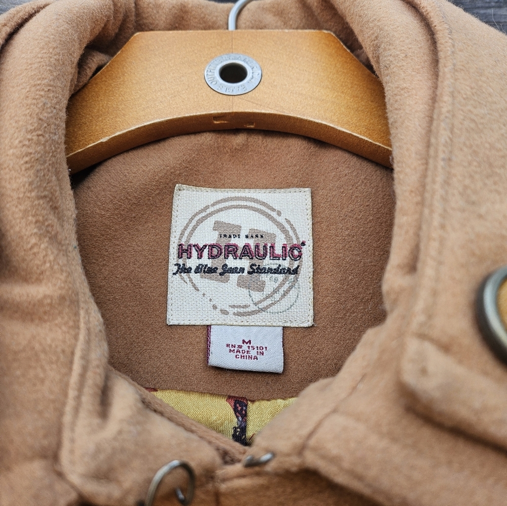 y2k Hydraulic Tawny Peacoat - Picture 2 of 5